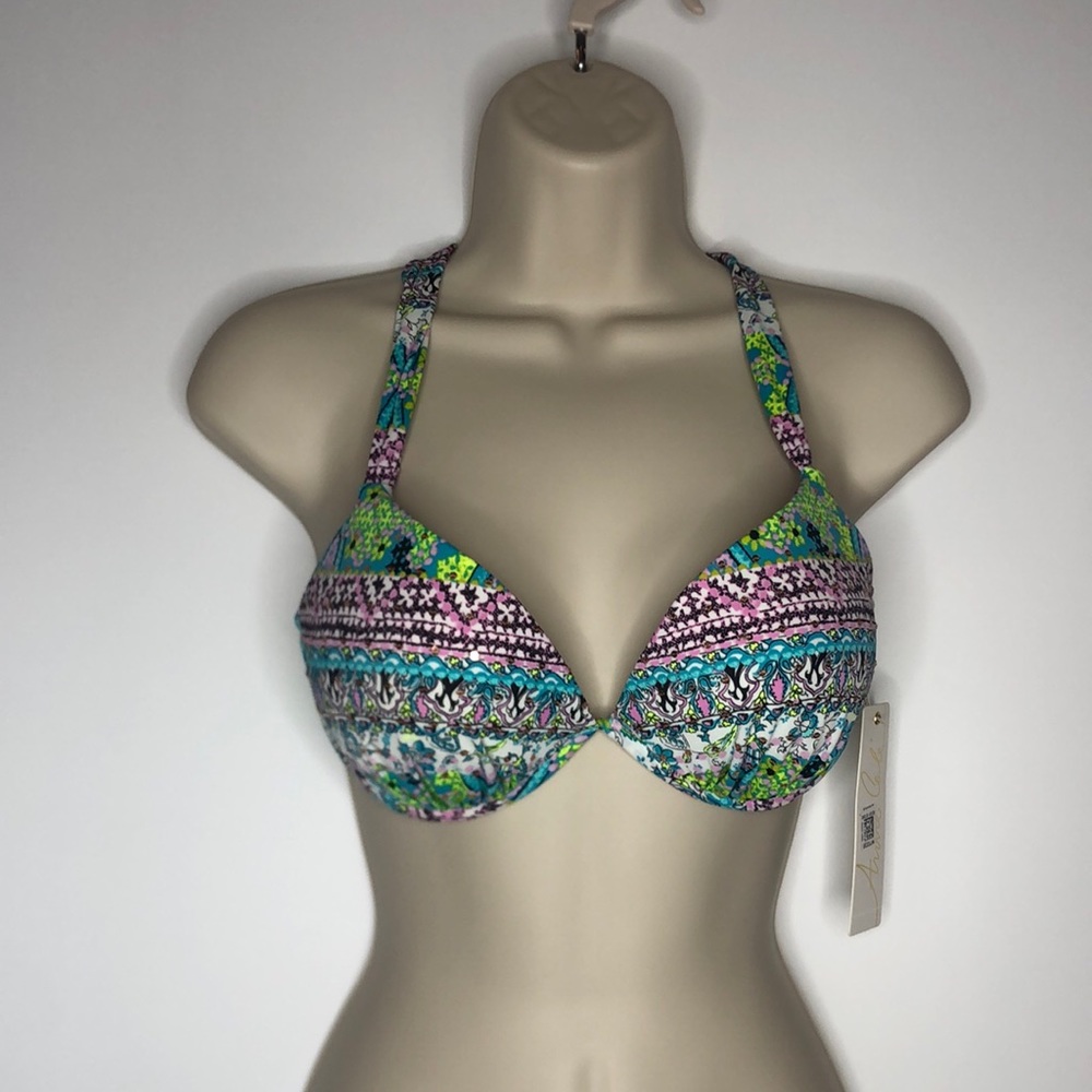 NWT Anne Cole Women’s Medium Push Up Bikini Top NEW WITH TAGS